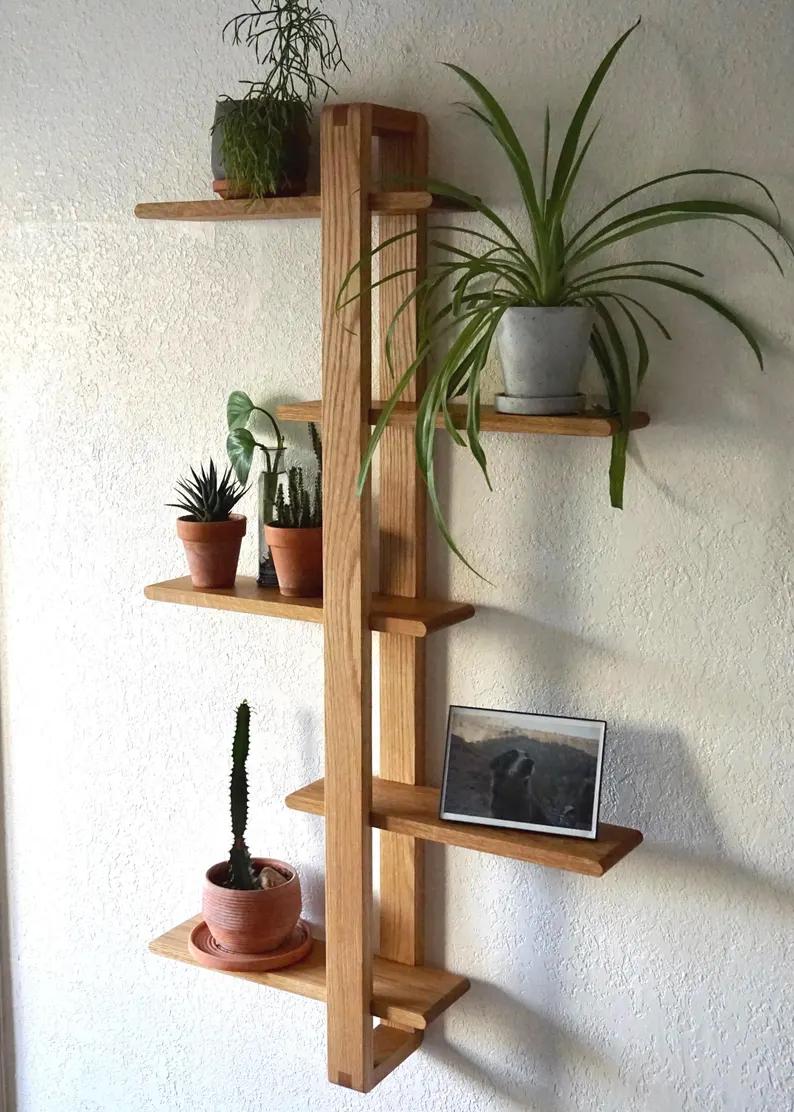 Wooden Long Shelf