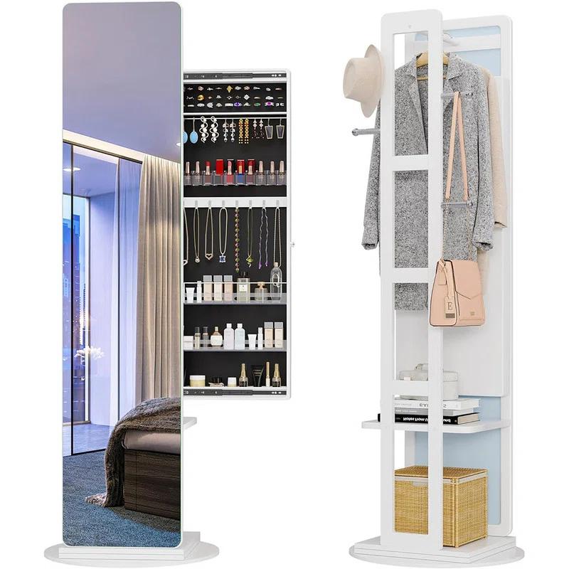 Mirror with Hidden Jewel Cabinet