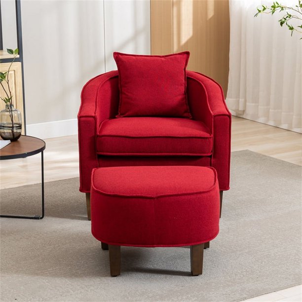 Sofa Chair with Ottoman/Footrest - Velvet