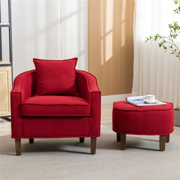 Sofa Chair with Ottoman/Footrest - Velvet