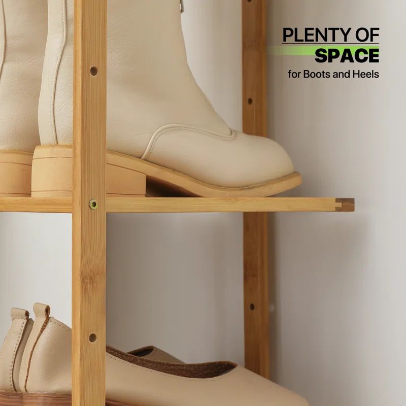 Solid Wood Shoe Rack