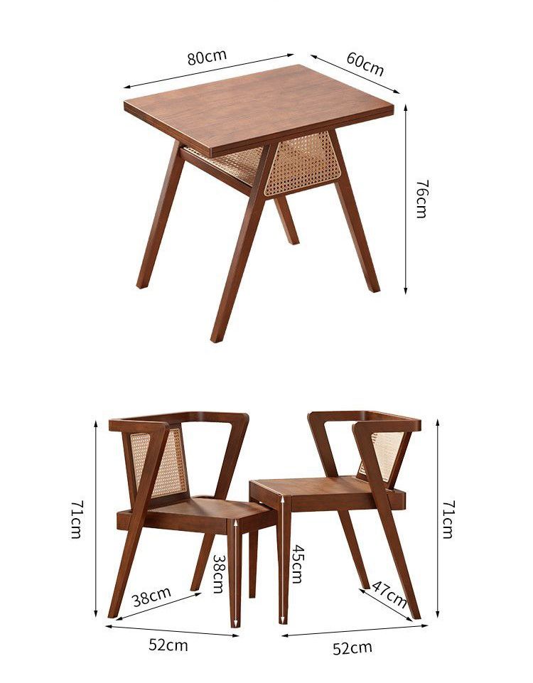 Space Saver Solid Table & 2 Chairs