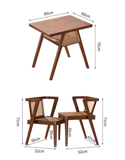 Space Saver Solid Table & 2 Chairs